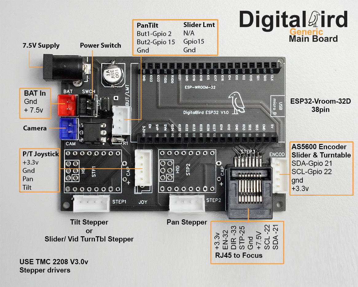 Fighting Bird Optical Module Code Board Digital Bird Generic Main Board version 2.0 – Digital Bird Motion Control